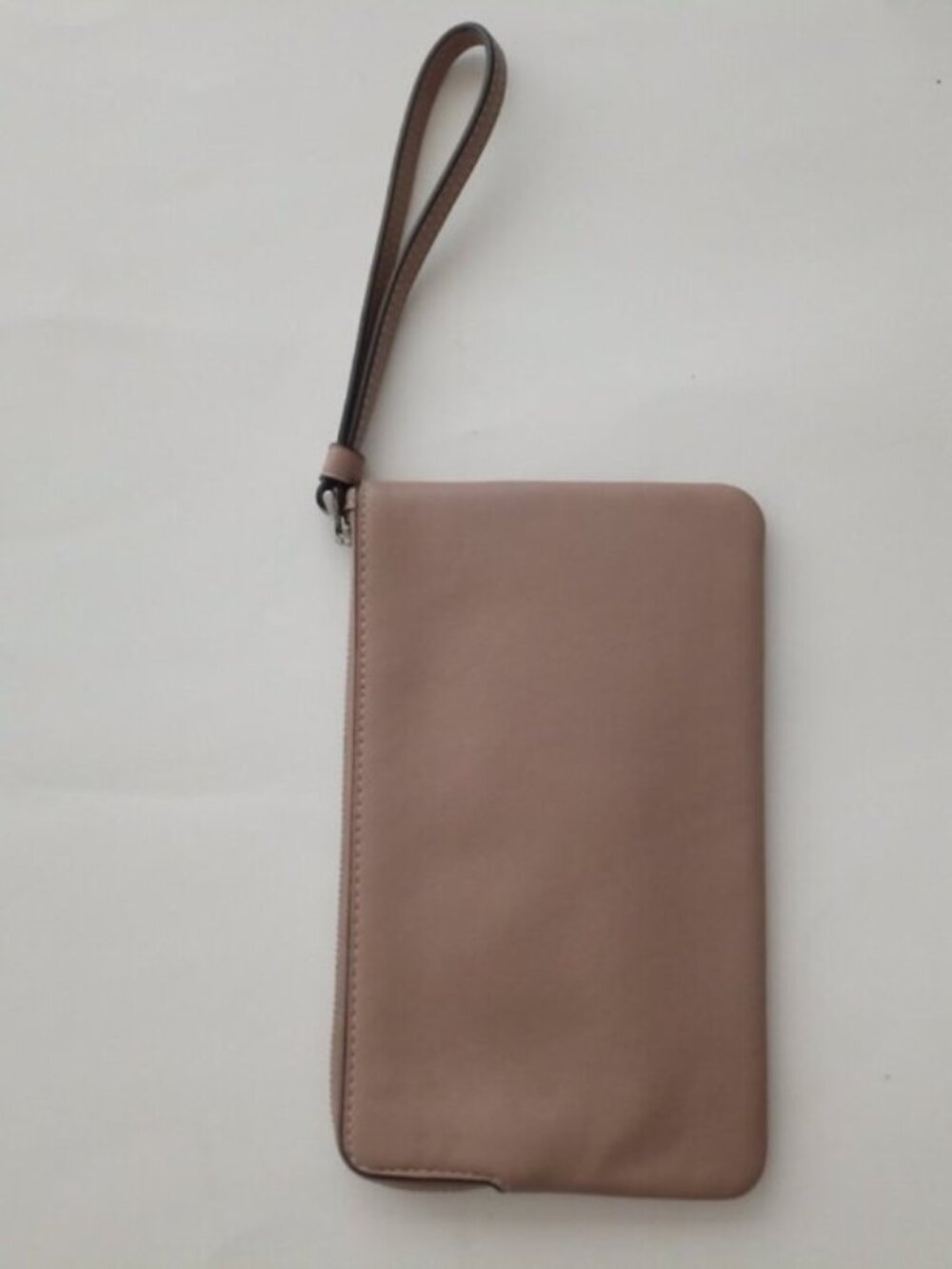 Coach Large Signature C Beige Corner Zip Wristlet Wallet Clutch - Picture 7 of 12